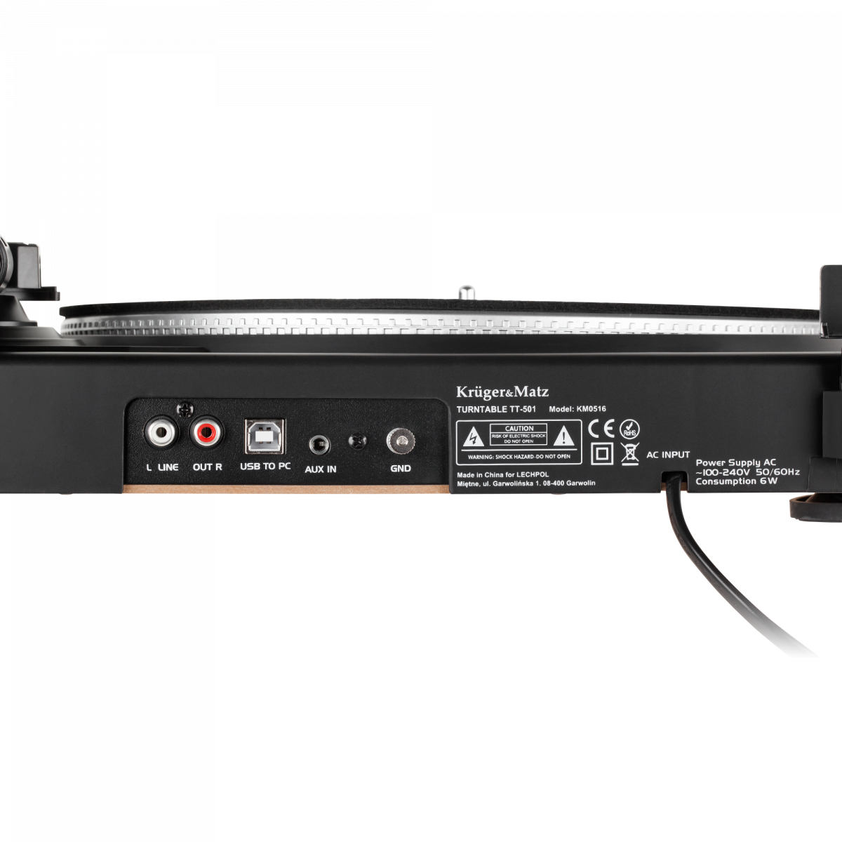 Програвач Kruger&Matz TT-501 - Зображення 3