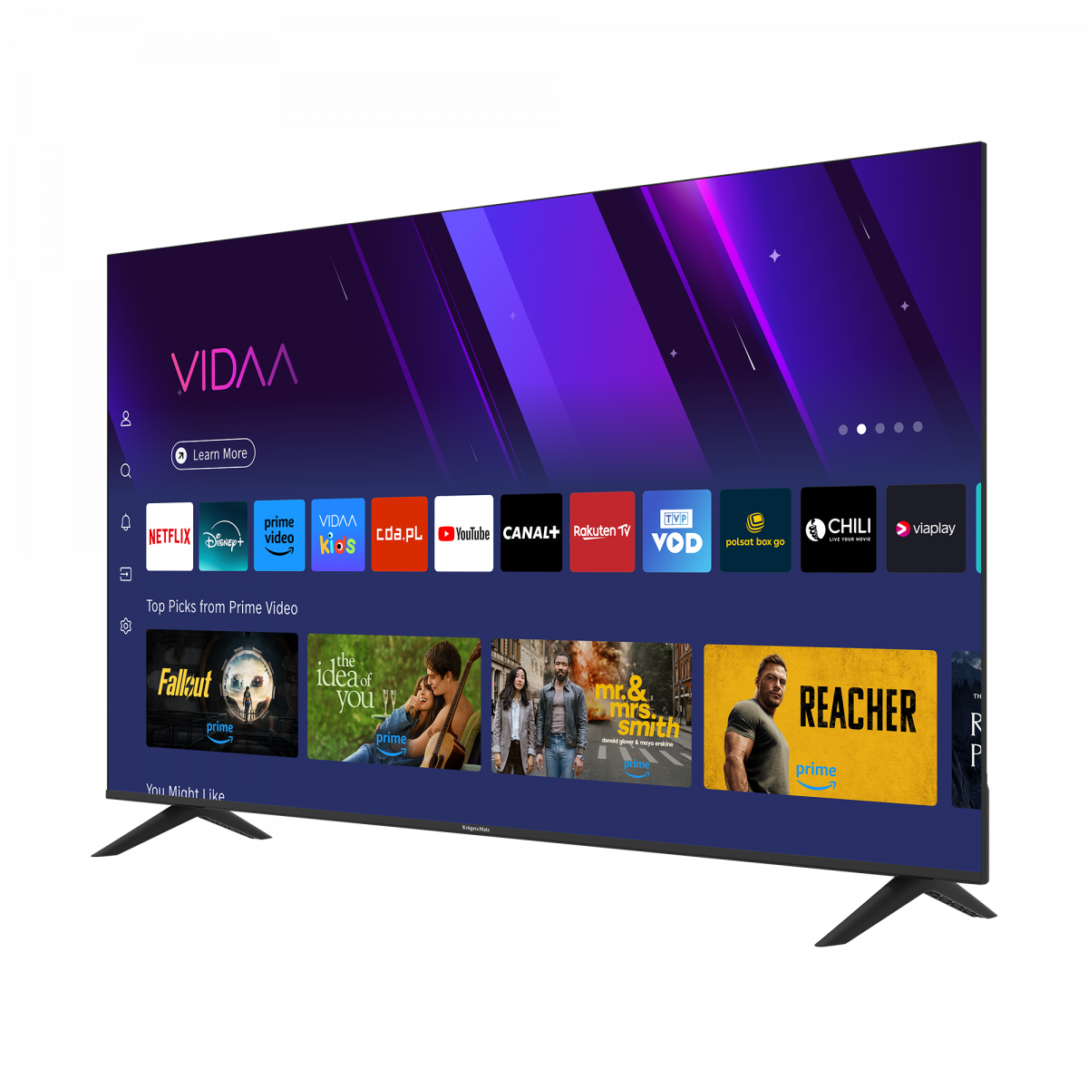 Телевізор Kruger&Matz 65" UHD smart DVB-T2/S2 H.265 Hevc - Зображення 2