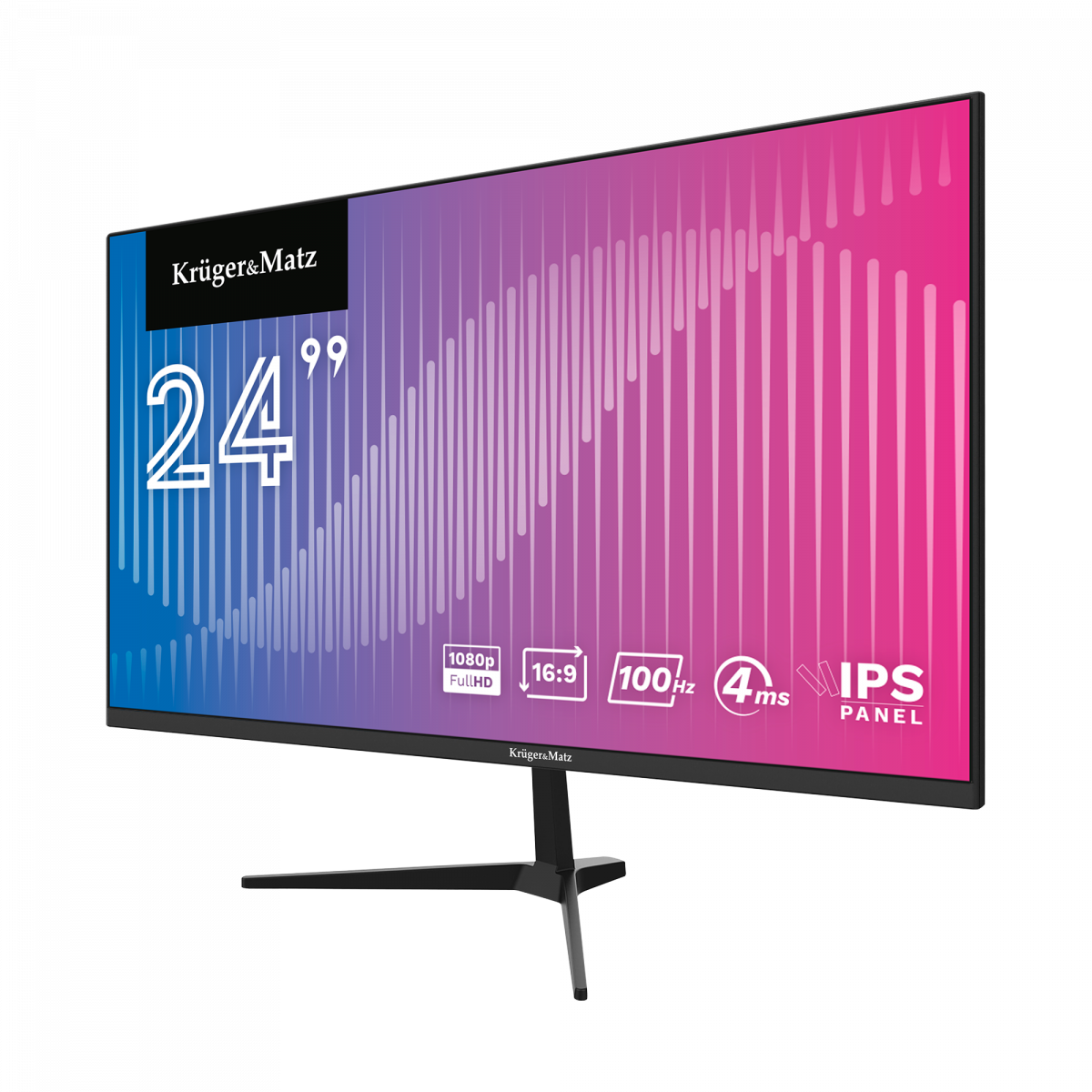 Монітор Kruger&Matz 24" Full HD IPS 100Hz із динаміками - Зображення 2