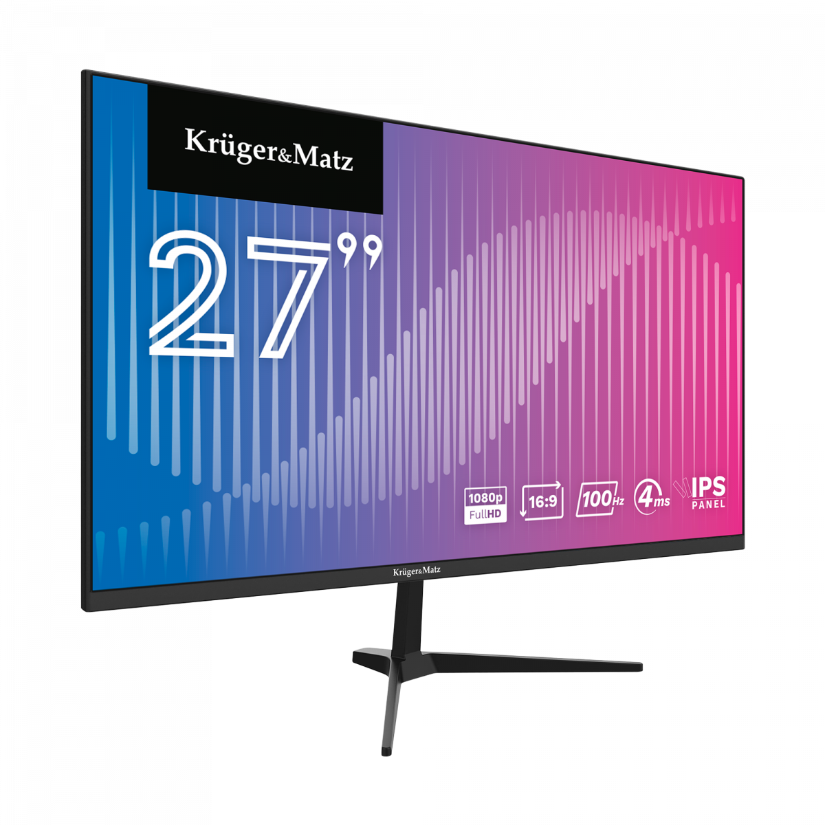 Монітор Kruger&Matz 27" Full HD IPS 100Hz із динаміками - Зображення 3