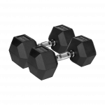 Гантелі чавунні прогумовані HEX ​​2х12,5 кг Rebel Active RBA-2325-12.5