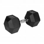 Гантель чавунна прогумована HEX 22.5 кг Rebel Active RBA-2325-22.5