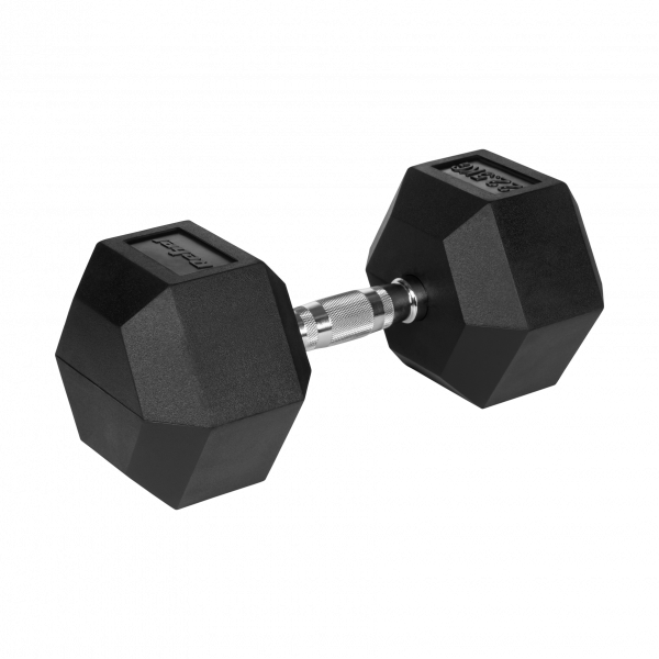 Гантель чавунна прогумована HEX 22.5 кг Rebel Active RBA-2325-22.5