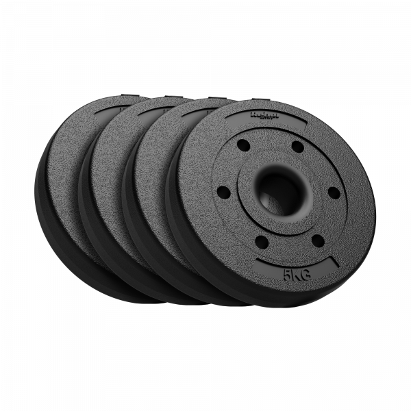 Набір бітумних гир 4х5 кг для олімпійських штанг Rebel Active RBA-2138