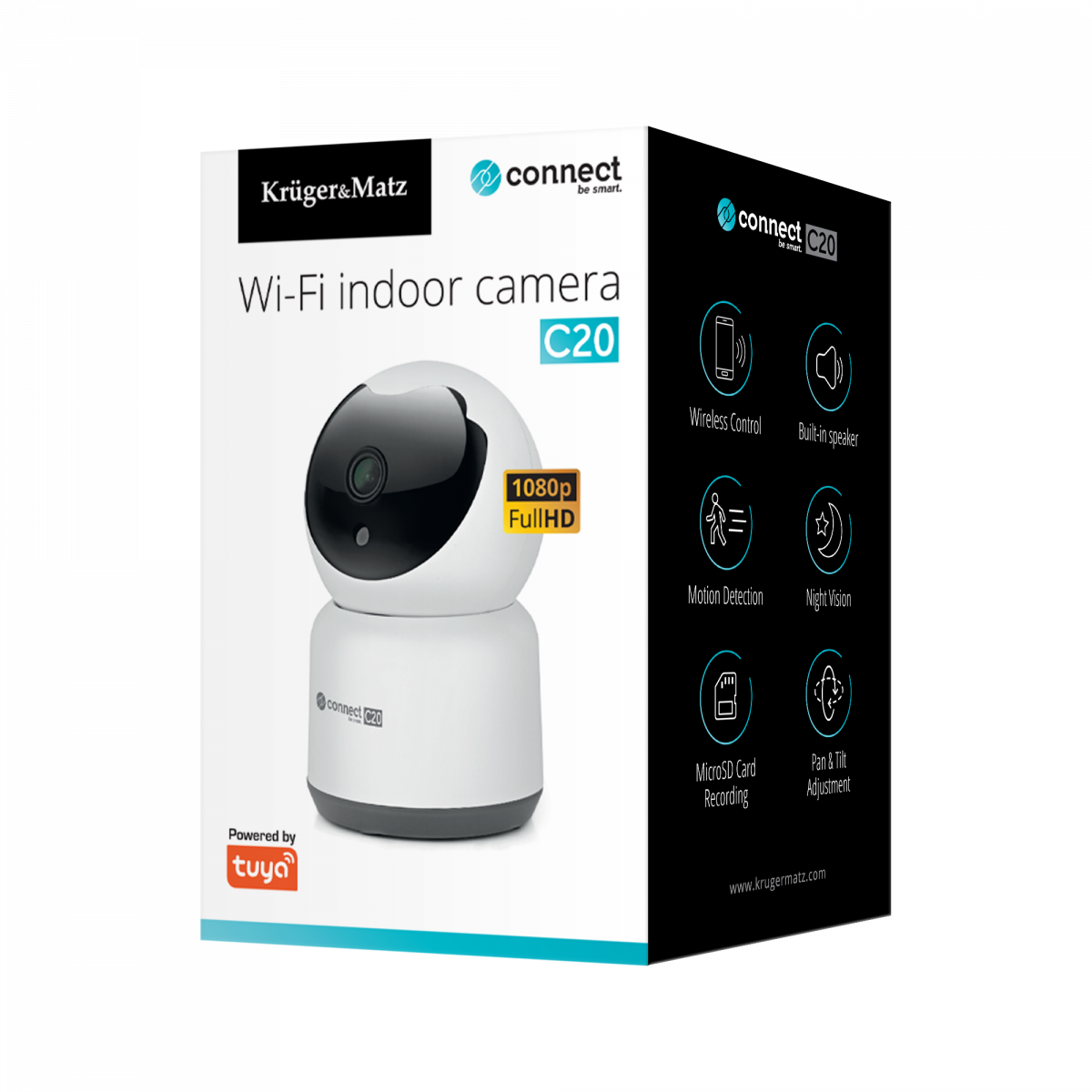 Внутрішня Wi-Fi камера відеонагляду Kruger&Matz Connect C20 KM2206 - Зображення 9
