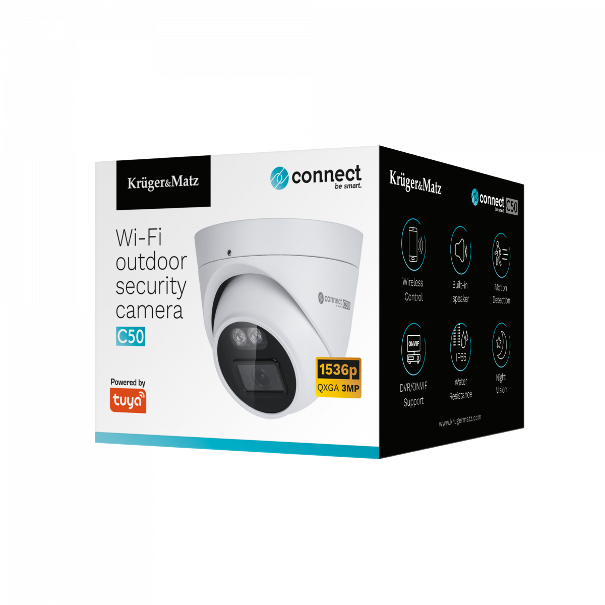 Вулична Wi-Fi камера відеонагляду Kruger&Matz Connect C50 KM2209 - Зображення 7