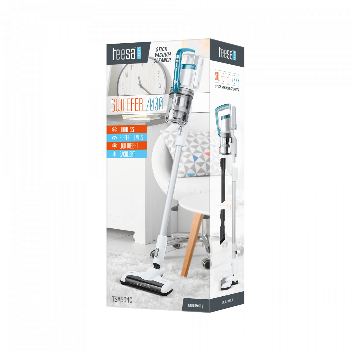 Акумуляторний пилосос Teesa Sweeper 7000 TSA5040 - Зображення 5