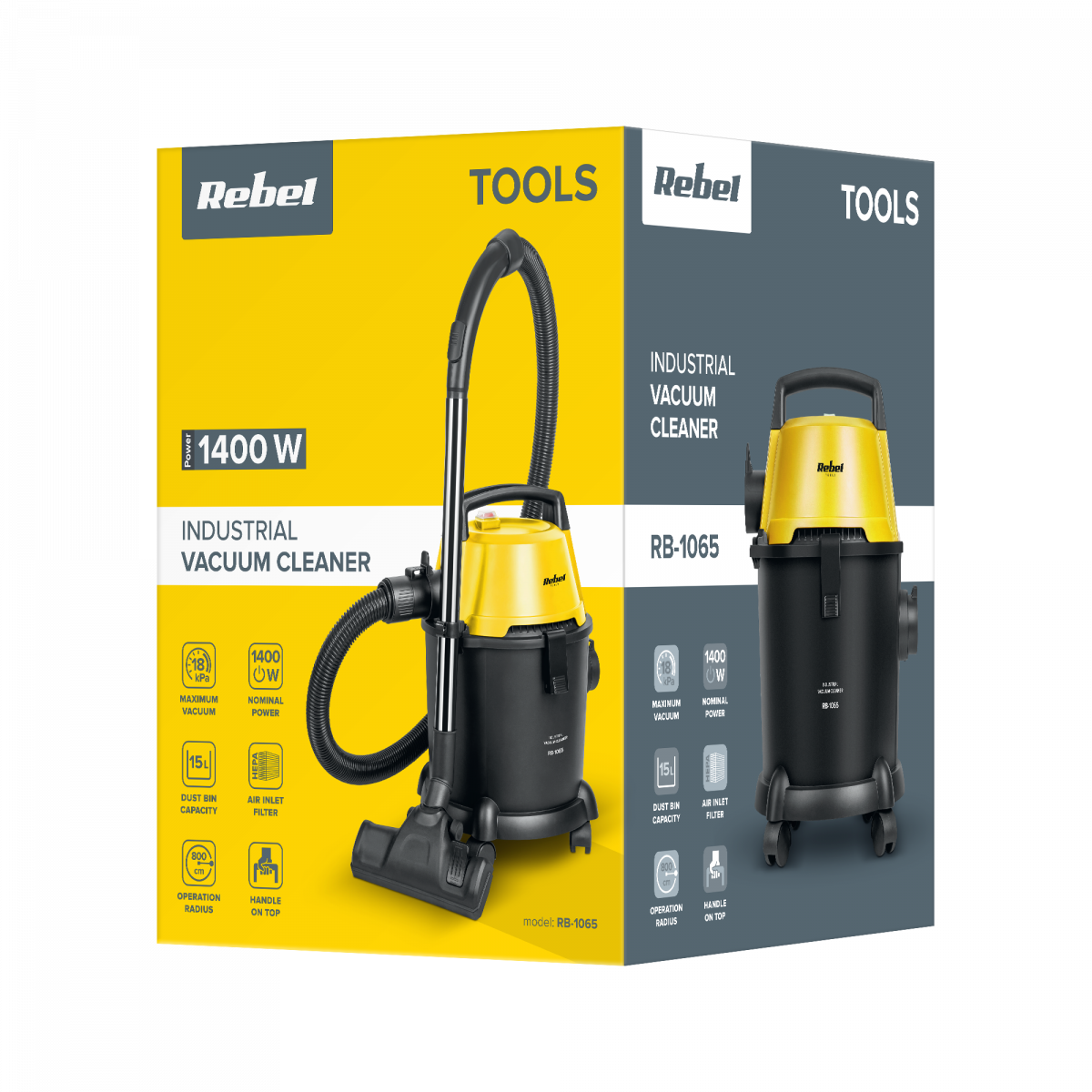 Промисловий пилосос WET&DRY RB-1065 - Зображення 4