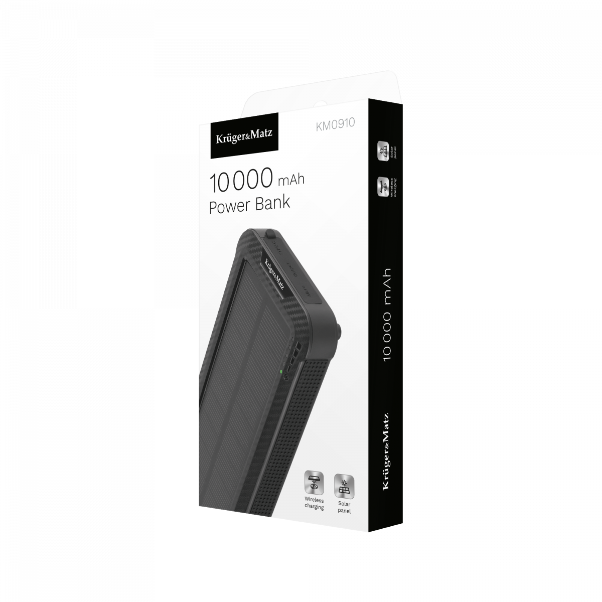 Сонячний акумулятор Повербанк Powerbank Kruger&Matz 10 000 мАг - Зображення 6