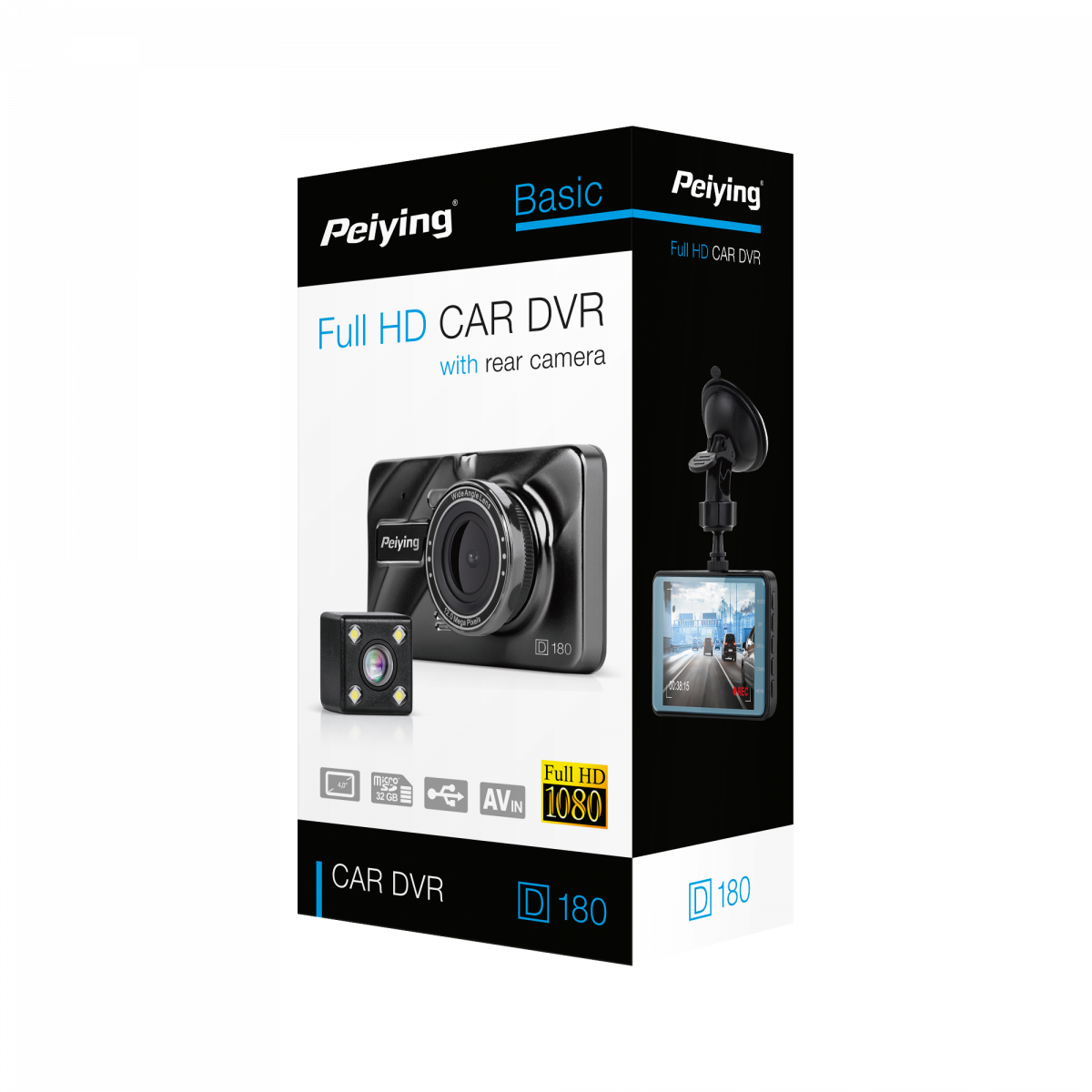 Автомобільний відео реєстратор Peiying Basic D180 - Зображення 6