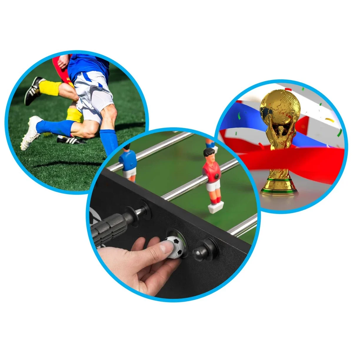 Стіл для настільного футболу Neosport NS-402, чорний для професійної гри - Зображення 9