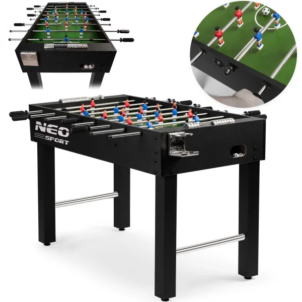 Стіл для настільного футболу Neosport NS-402, чорний для професійної гри
