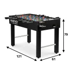 Стіл для настільного футболу Neosport NS-402, чорний для професійної гри - Зображення 10