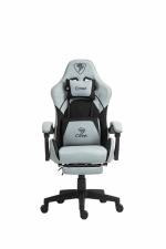 Ігрове Геймерське Крісло PLAYER 5.0 CRF50 БІЛЕ з Підніжкою – Зручність для Активних Геймерів - Зображення 3
