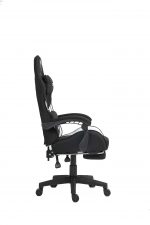 Ігрове Геймерське крісло PLAYER 5.0 CRF52 ЧОРНЕ з підніжкою – комфорт для тривалих ігор - Зображення 6