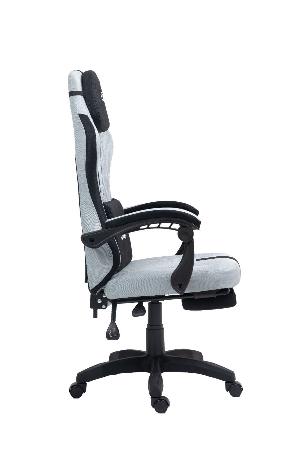 Ігрове Геймерське крісло PLAYER 5.0 CRF55GR GREY з підніжкою – для довгих ігор - Зображення 6