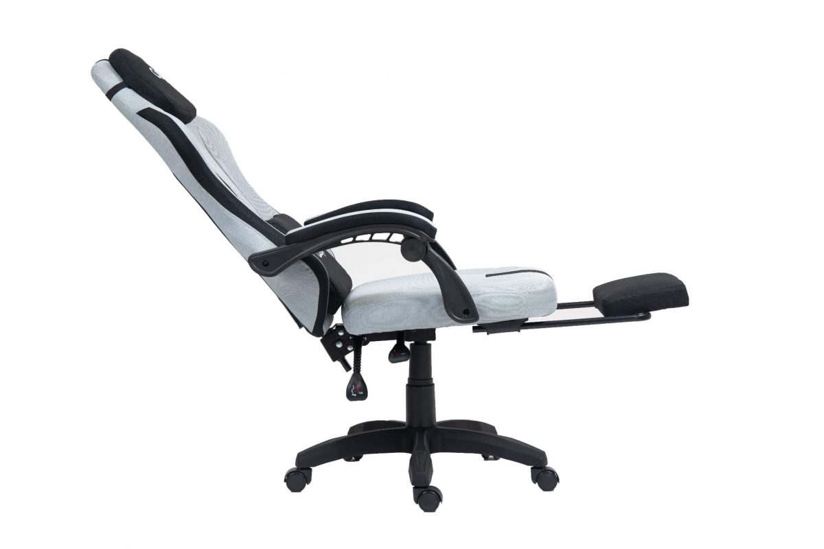 Ігрове Геймерське крісло PLAYER 5.0 CRF55GR GREY з підніжкою – для довгих ігор - Зображення 9