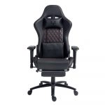 Геймерське крісло Lynxer Prestige Чорне з червоною вставкою - Зображення 2