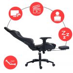 Геймерське крісло Lynxer Prestige Чорне з червоною вставкою - Зображення 5