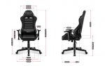 Зручне дитяче ігрове крісло Huzaro RANGER 6.0 Black - Зображення 9