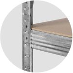 Металевий складський стелаж 174 x 80 x 40 см Plonos 470100 - Для зберігання товарів - Зображення 6