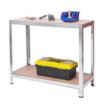 Металевий складський стелаж набір 2 шт. 180 x 90 x 40 см Plonos PL-702 - Для великого вантажу - Зображення 6