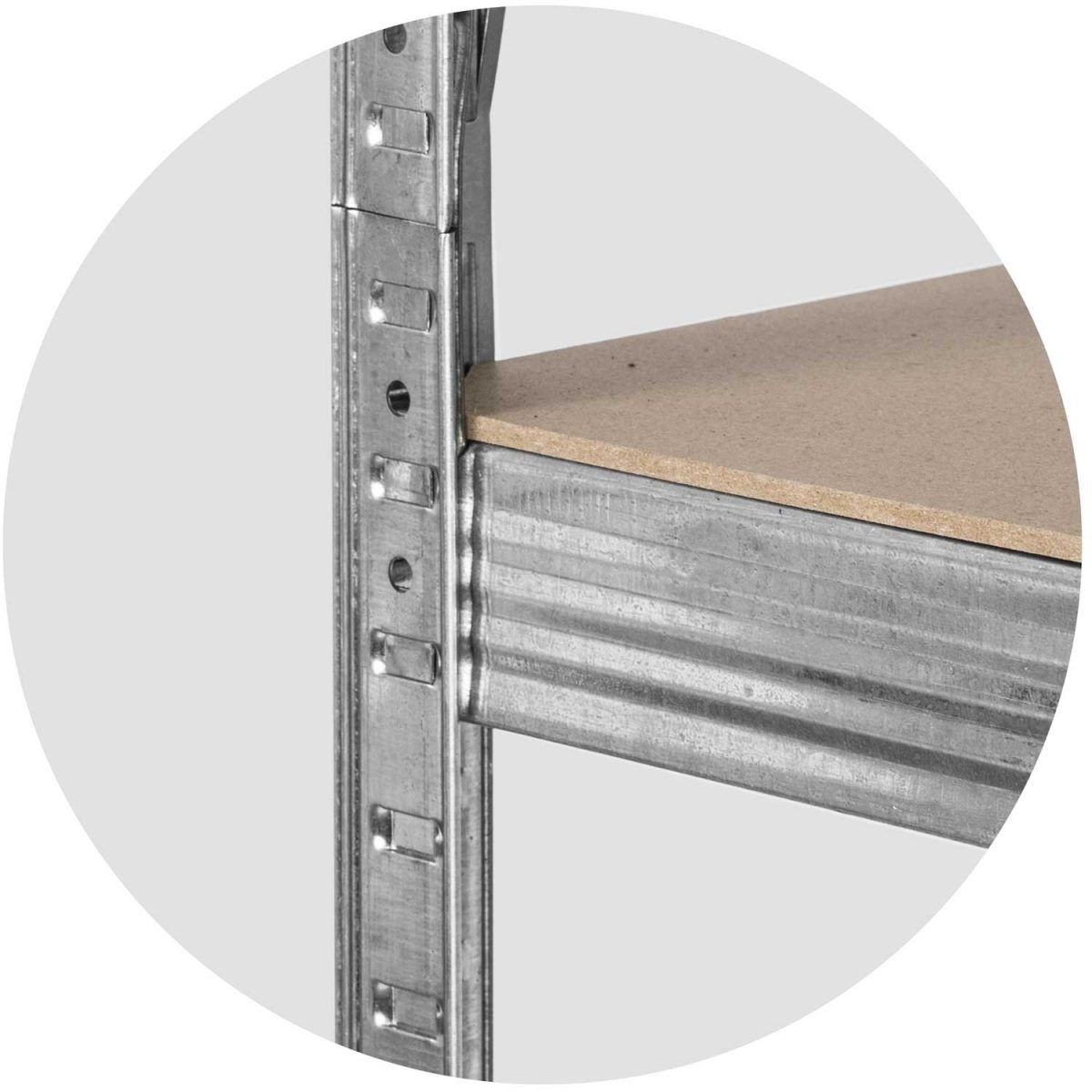 Металевий складський стелаж набір 2 шт. 180 x 90 x 40 см Plonos PL-702 - Для великого вантажу - Зображення 8