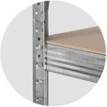 Металевий складський стелаж набір 2 шт. 180 x 90 x 40 см Plonos PL-702 - Для великого вантажу - Зображення 8