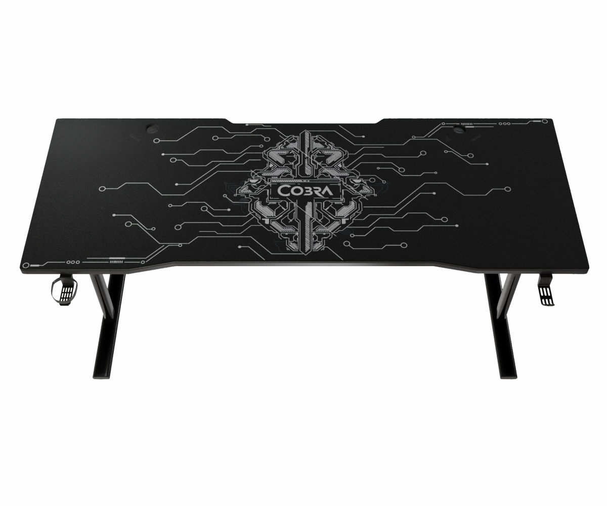 Геймерський стіл Cobra XL-Mate CRF160BK – простір для геймерів - Зображення 7