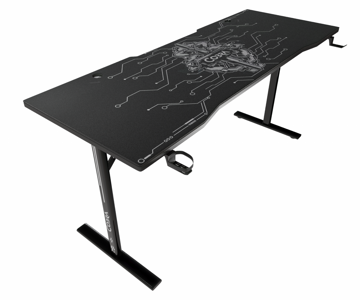 Геймерський стіл Cobra XL-Mate CRF160BK – простір для геймерів - Зображення 2