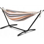 Садовий гамак з металевим каркасом до 240 кг + чохол