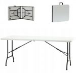 Складаний туристичний стіл Garden Line 180 см ZUM 2521 білий Ідеальний супутник для пікніків та подорожей