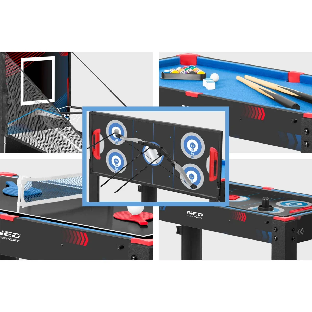 Ігровий стіл Neo-Sport NS-810 5 в 1 для різноманітних ігор - Зображення 18