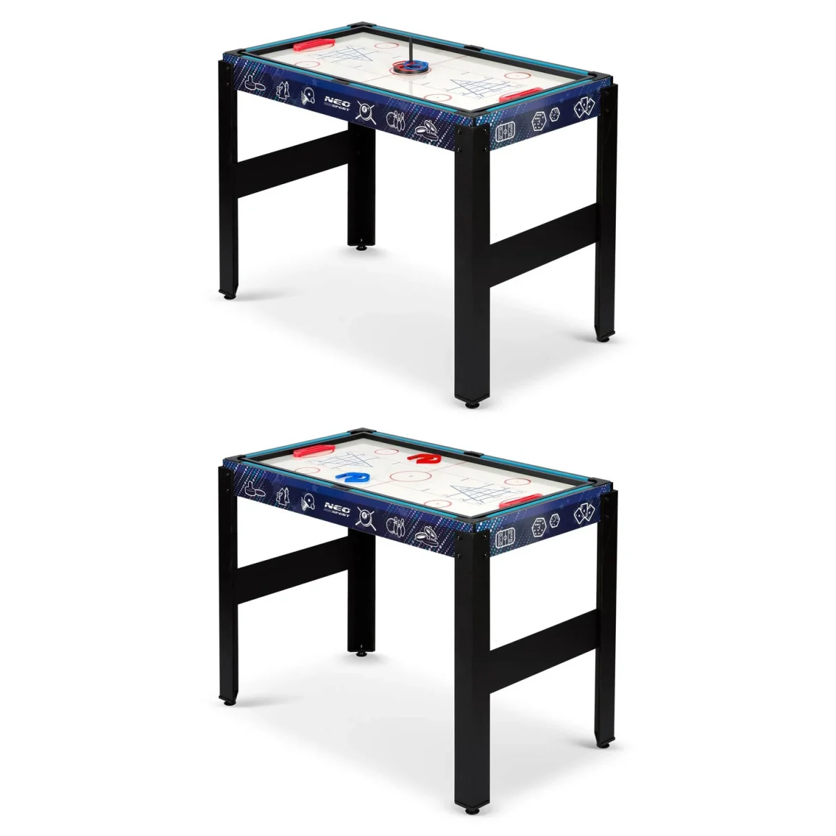 Мультиігровий стіл 12 в 1 106x59x90 см NS-801 чорний для різноманітних розваг - Зображення 6