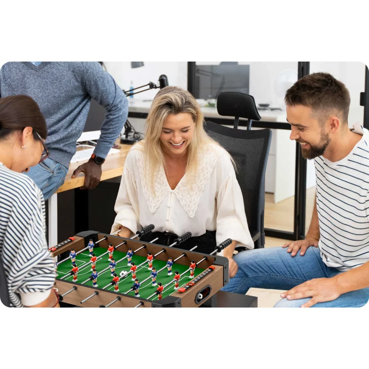 Настільний футбольний стіл Neo-Sport NS-437 для захоплюючих матчів - Зображення 6
