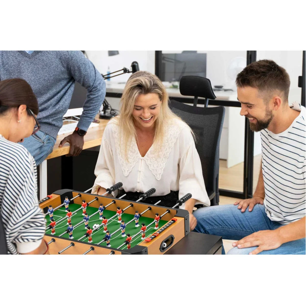 Настільний футбольний стіл Neo-Sport NS-436 для активних ігор - Зображення 6
