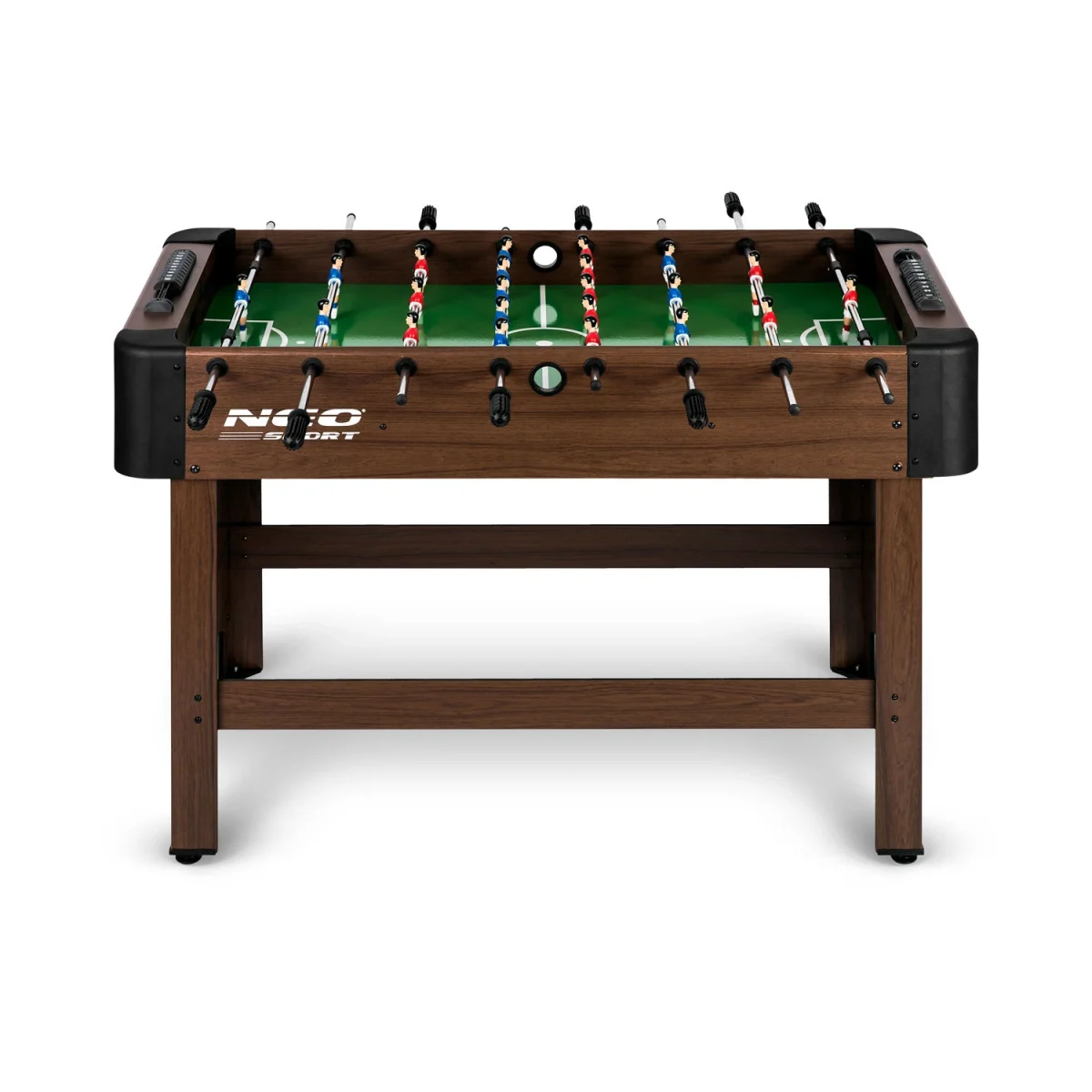 Настільний футбольний стіл Neo-Sport NS-804 (118 x 61 x 79 см) темно-коричневий для розваг - Зображення 4