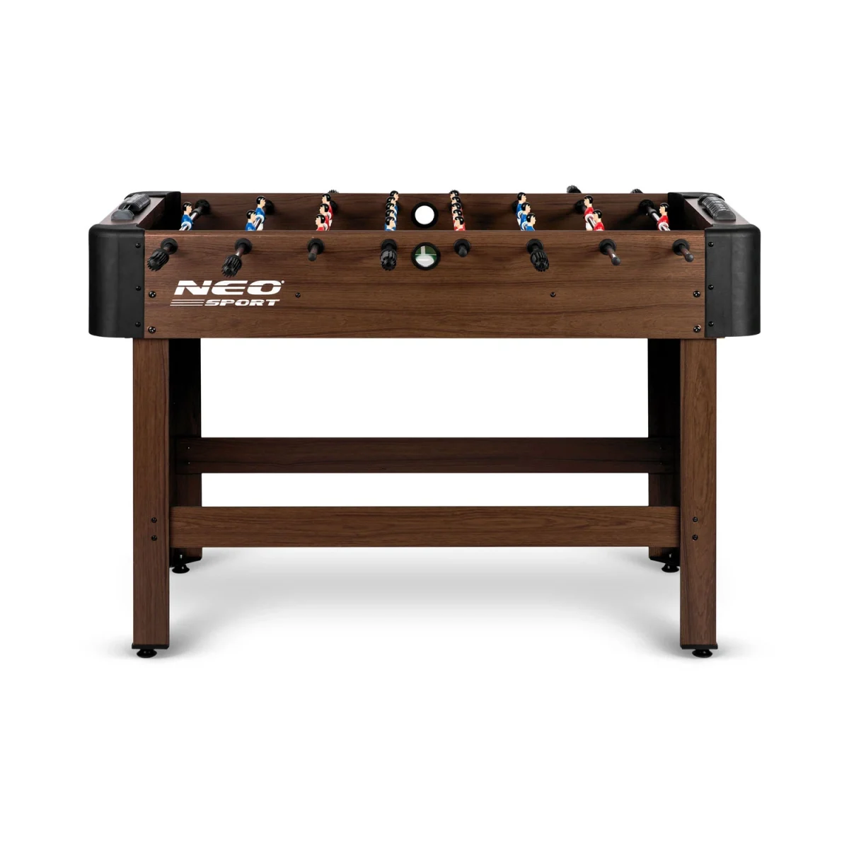 Настільний футбольний стіл Neo-Sport NS-804 (118 x 61 x 79 см) темно-коричневий для розваг - Зображення 5