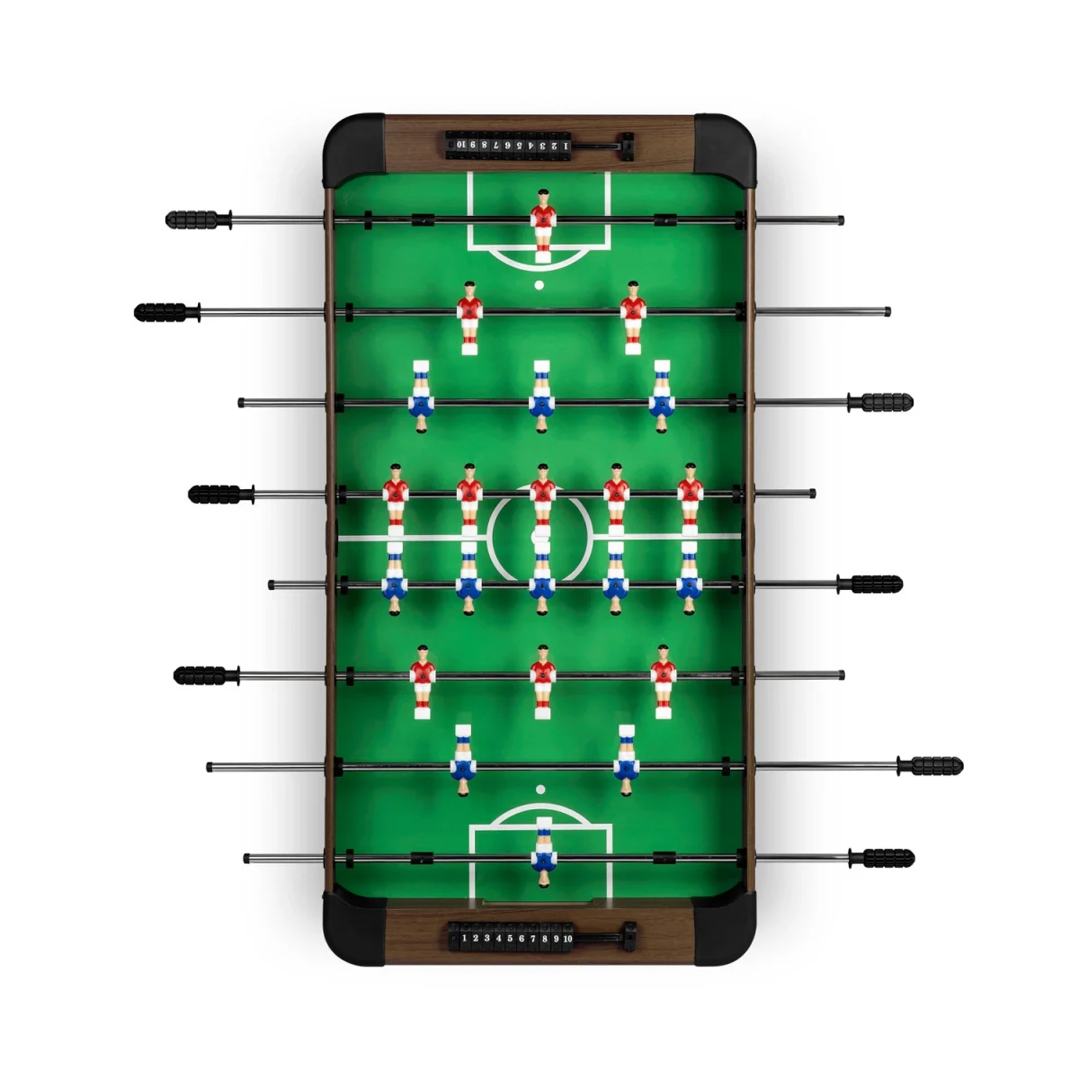 Настільний футбольний стіл Neo-Sport NS-804 (118 x 61 x 79 см) темно-коричневий для розваг - Зображення 7