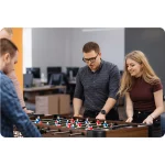 Настільний футбольний стіл Neo-Sport NS-804 (118 x 61 x 79 см) темно-коричневий для розваг - Зображення 15