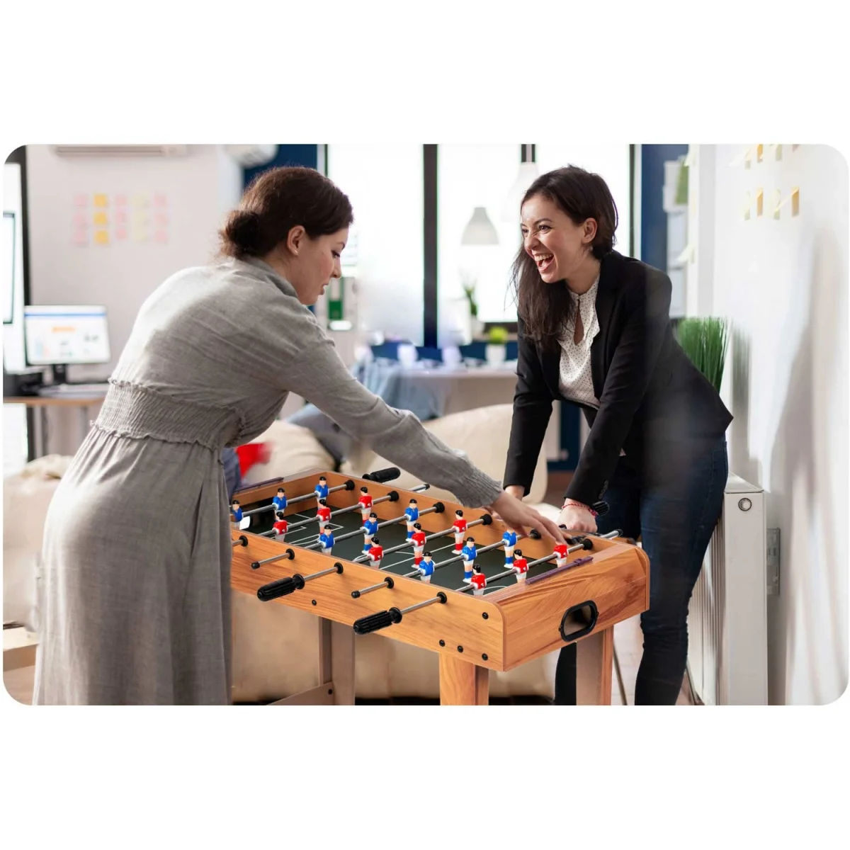 Настільний футбольний стіл Neosport 70x37x62 см NS-802 дерево для домашнього використання - Зображення 12