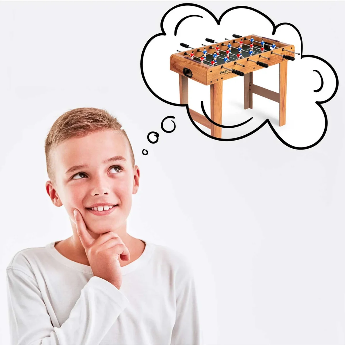 Настільний футбольний стіл Neosport 70x37x62 см NS-802 дерево для домашнього використання - Зображення 13