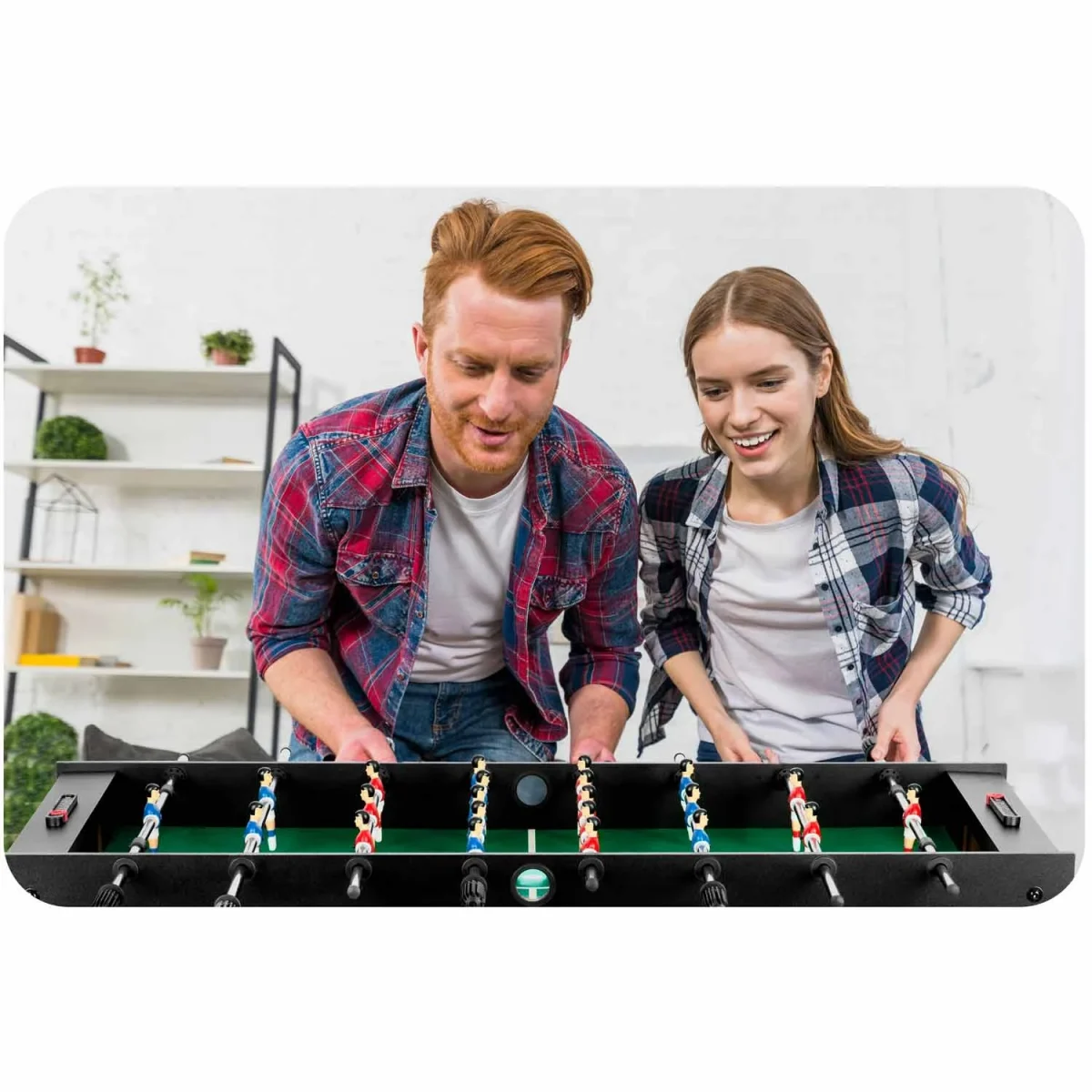 Настільний футбольний стіл Neo-Sport NS-803 (121 x 61 x 80 см) чорний для спорту - Зображення 8