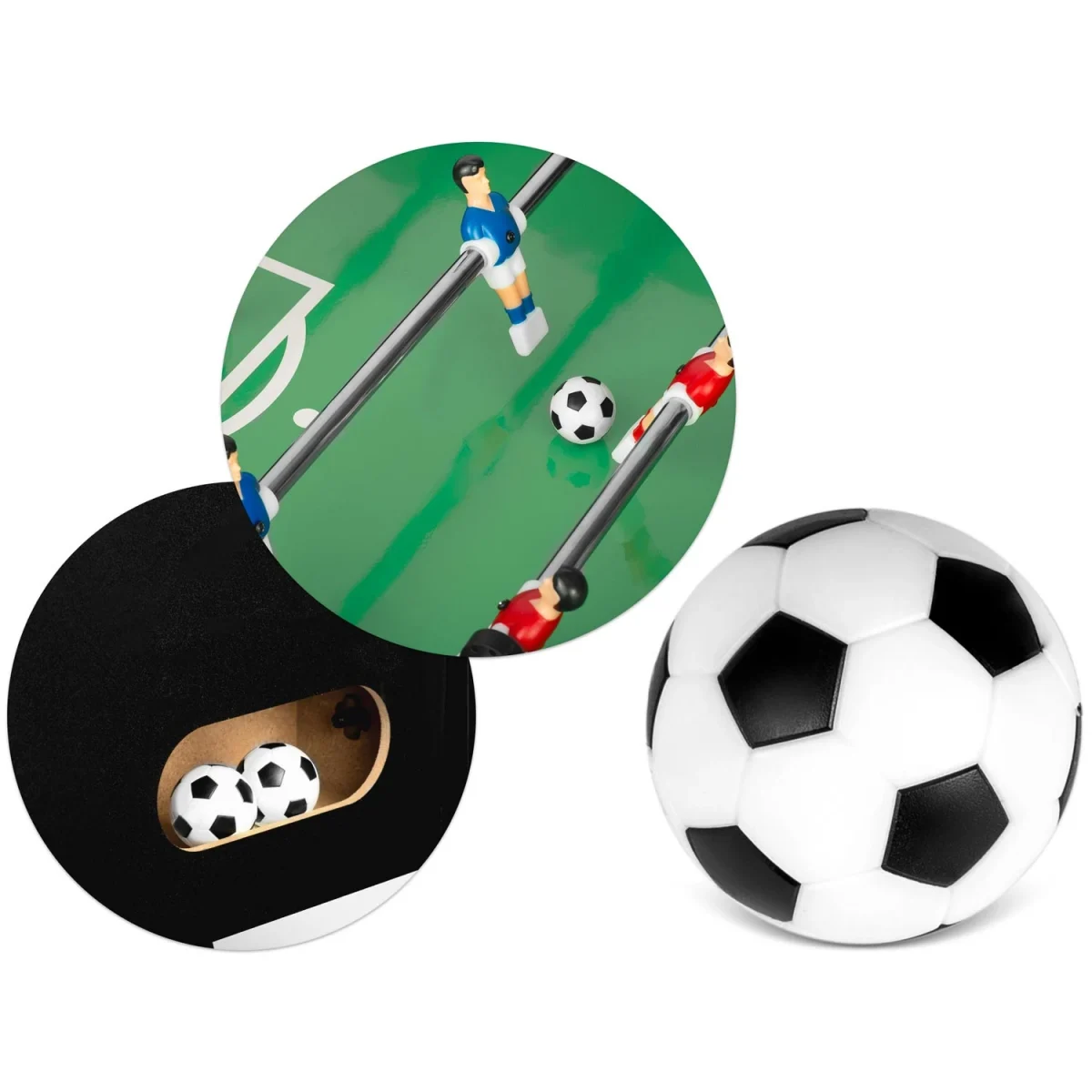 Настільний футбольний стіл Neo-Sport NS-803 (121 x 61 x 80 см) чорний для спорту - Зображення 10