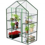 Теплиця з двома стелажами 140 x 71 x 195 см Plonos 4922 - Компактна та зручна - Зображення 8