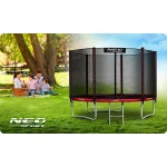 Садовий батут Neo-Sport 10 футів/312 см з зовнішньою сіткою та драбиною - Зображення 7
