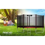 Садовий батут Neo-Sport 12 футів/374 см із зовнішньою сіткою та драбиною - Зображення 7