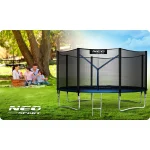 Просторий садовий батут Neo-Sport 12 футів із зовнішньою сіткою і драбиною - Зображення 7