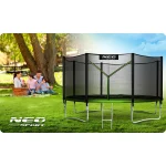 Надійний і зручний садовий батут із зовнішньою сіткою та драбиною Neo-Sport 12 футів/374 см - Зображення 7