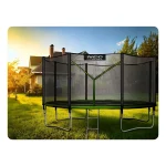 Надійний і зручний садовий батут із зовнішньою сіткою та драбиною Neo-Sport 12 футів/374 см - Зображення 4